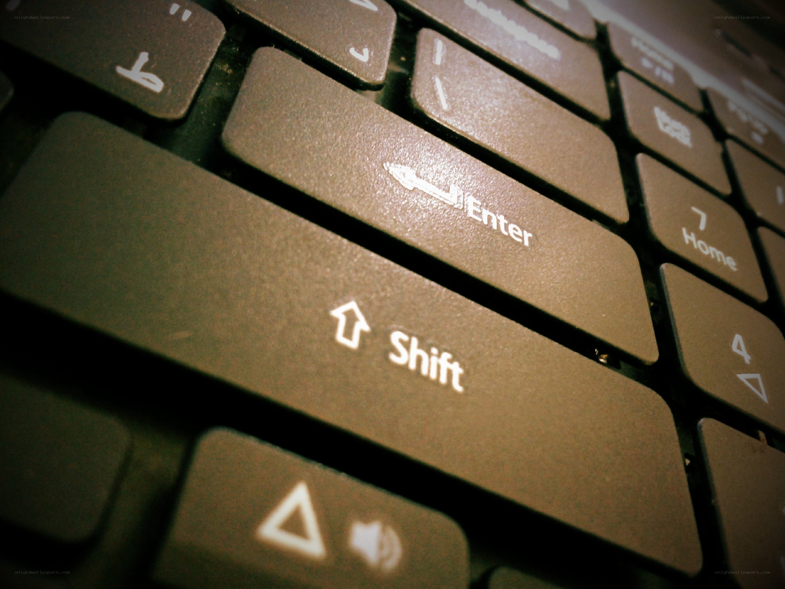 close-up of keyboard keys
