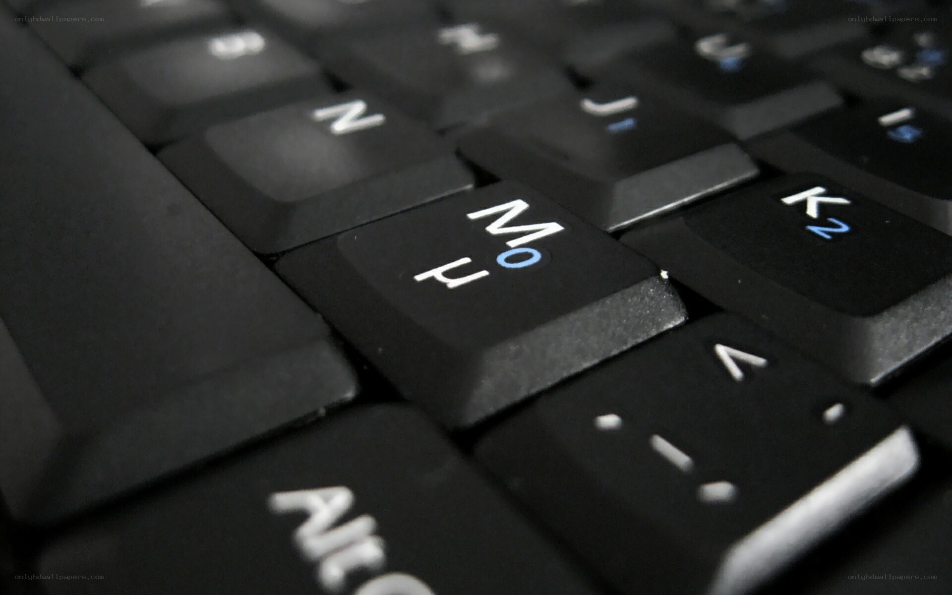 close-up of keyboard keys