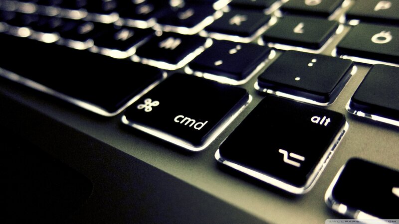 Close-up of Keyboard Keys — Black, Dramatic