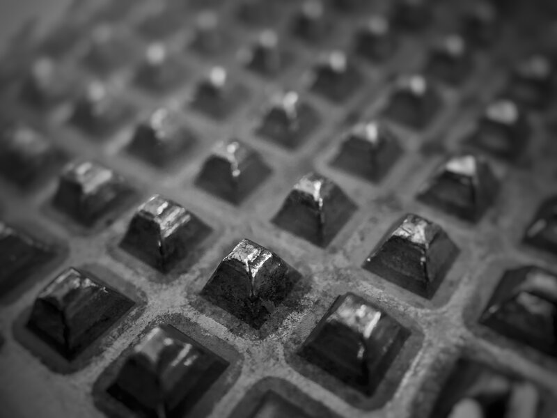 Close-up of Keyboard Keys — Black, Neutral, Photograph, Metal