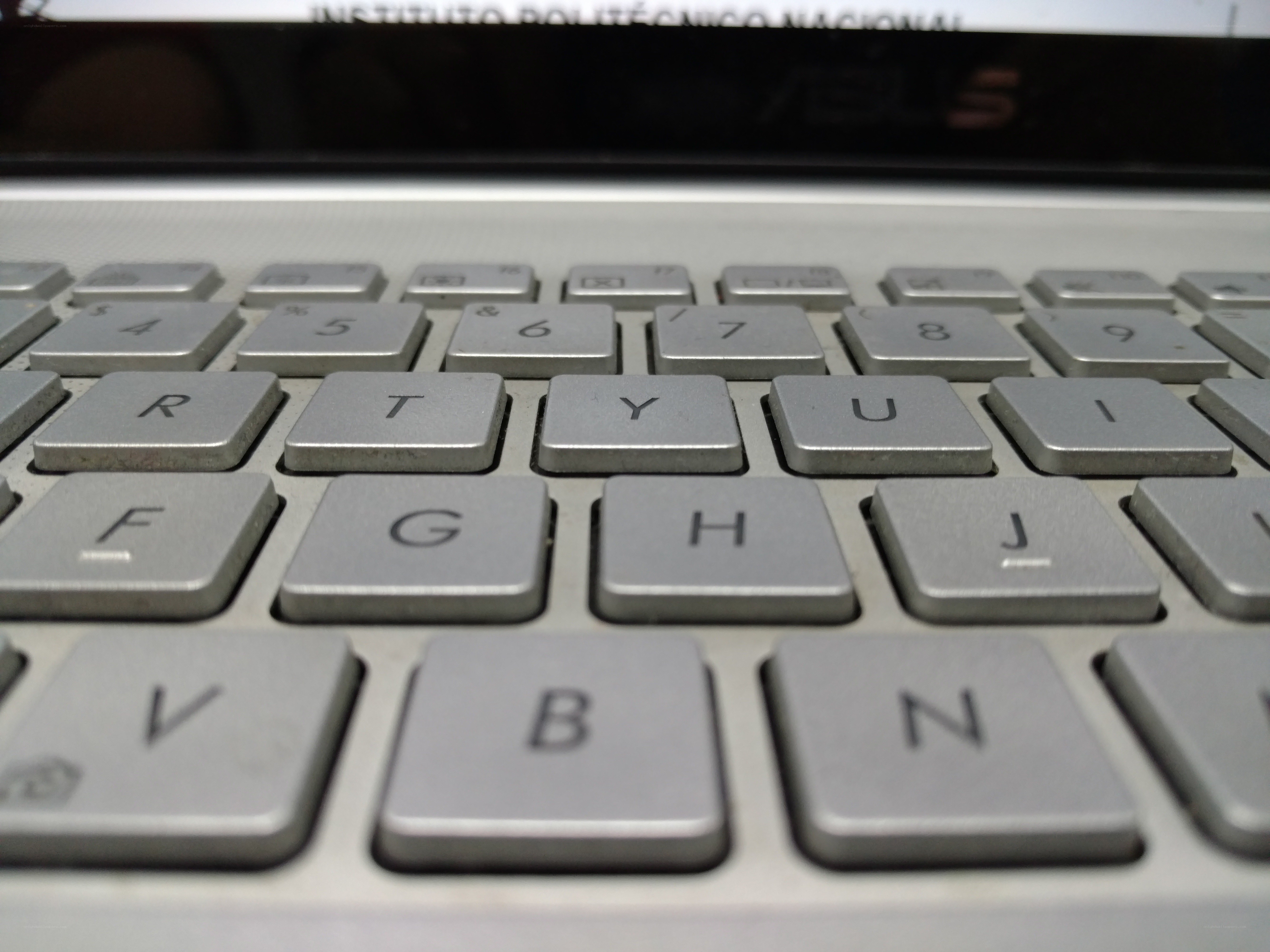 close-up of laptop keyboard