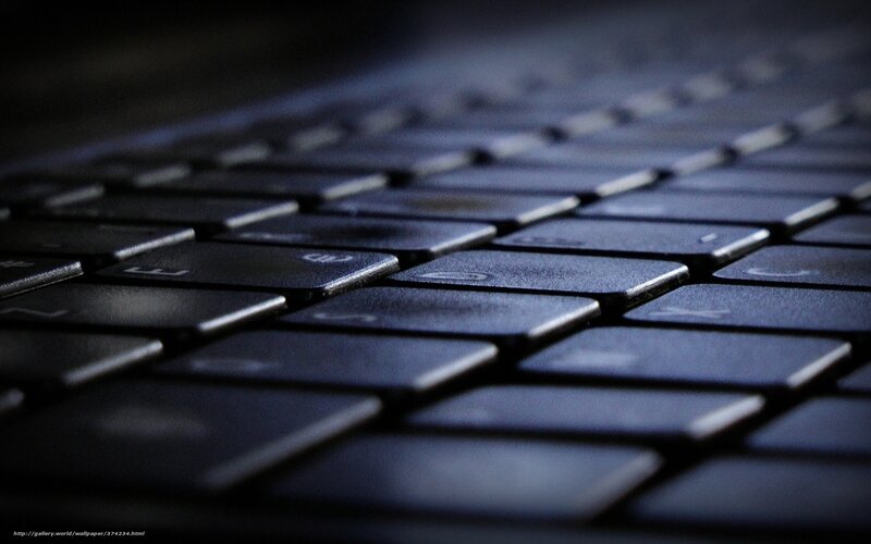 Close-up of Laptop Keyboard — Black