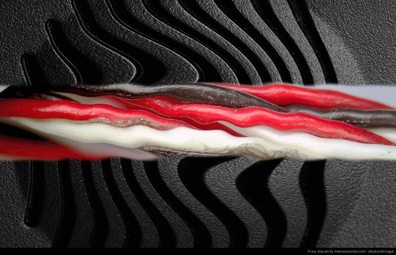 Close-up of Layered Material