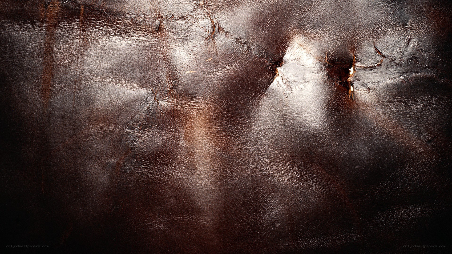 close-up of leather texture
