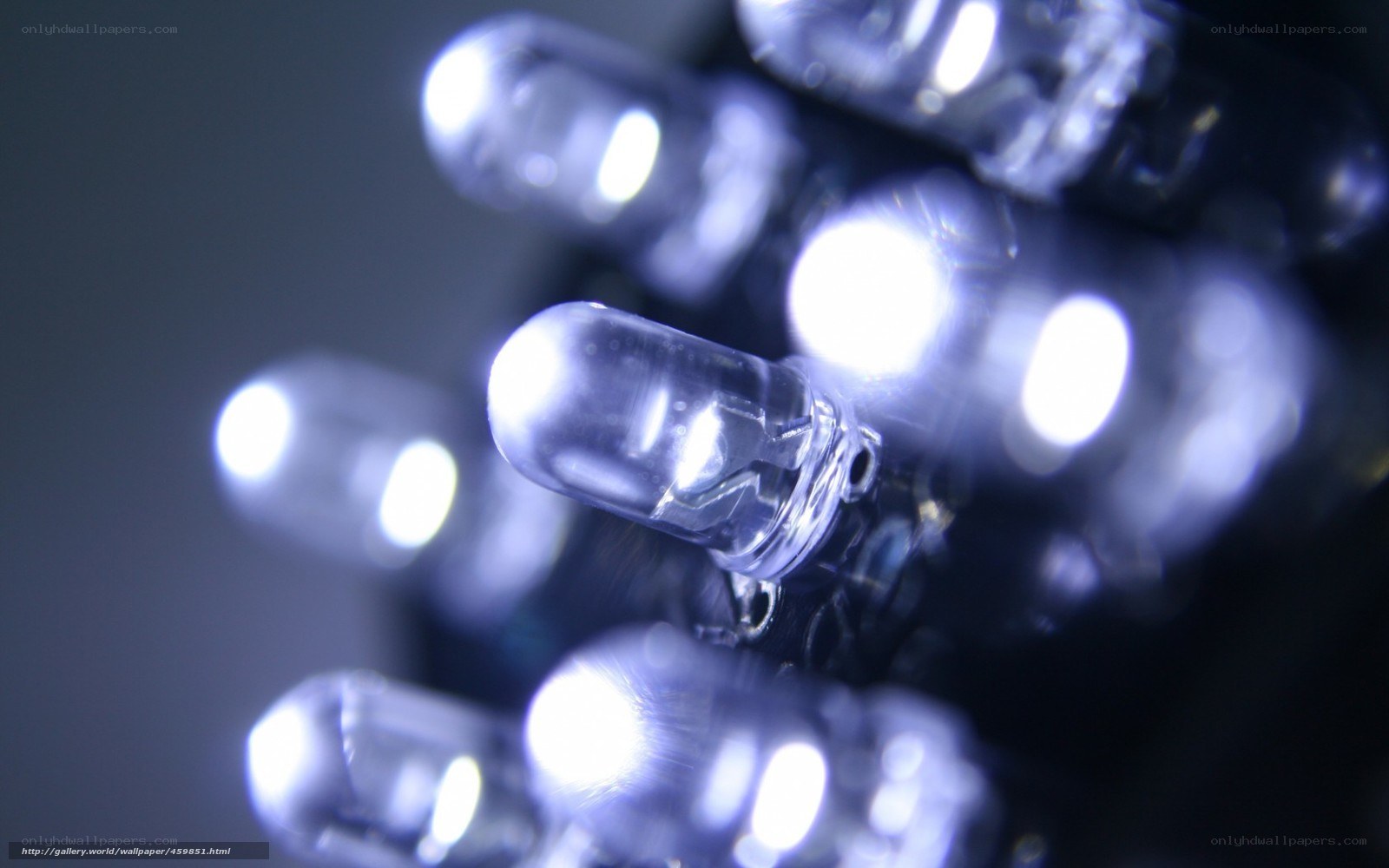 Close-up of LED lights