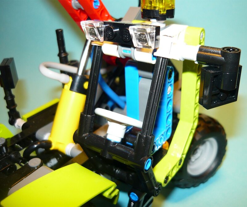 close-up of lego vehicle
