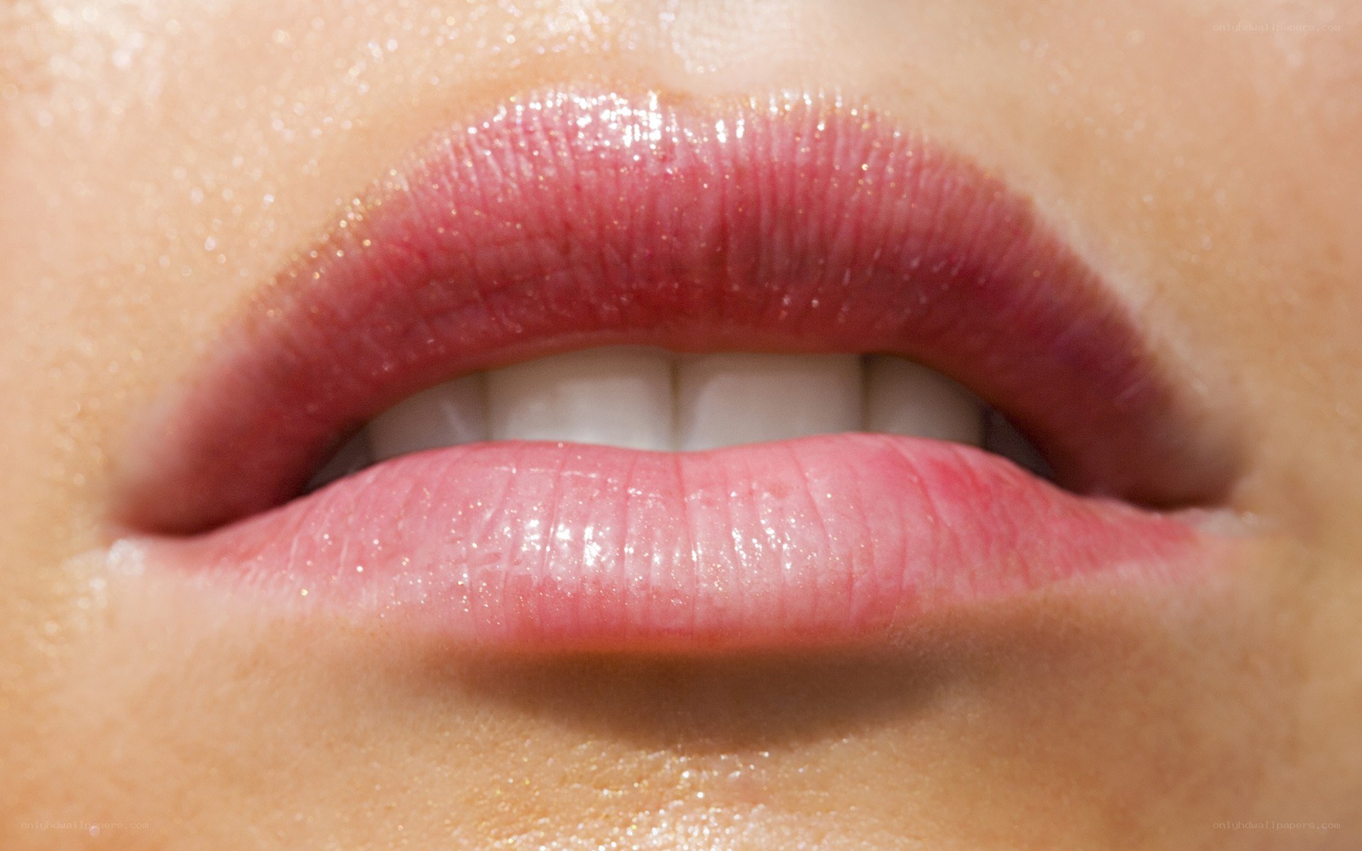 close-up of lips