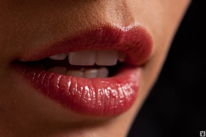 close-up of lips
