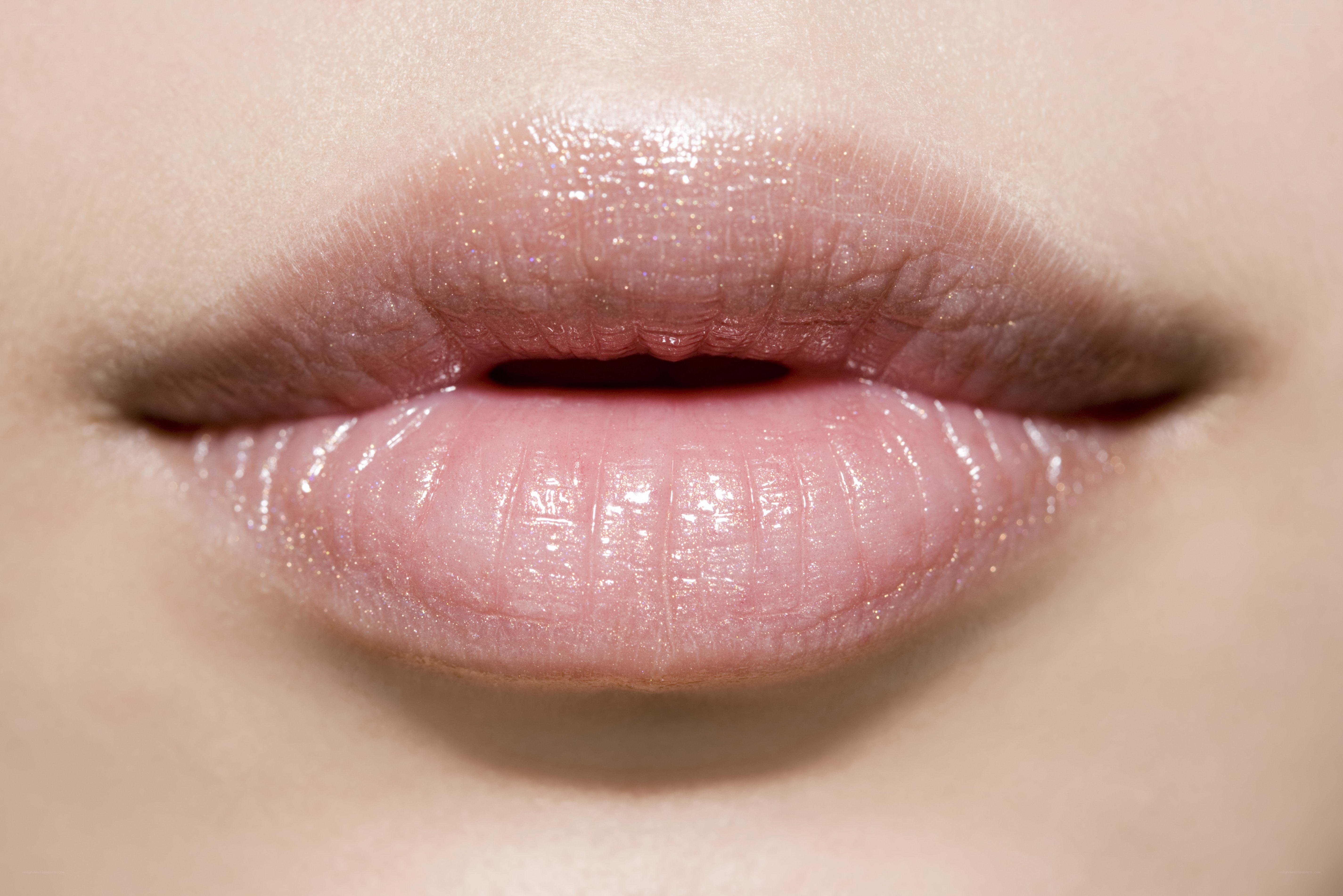 close-up of lips