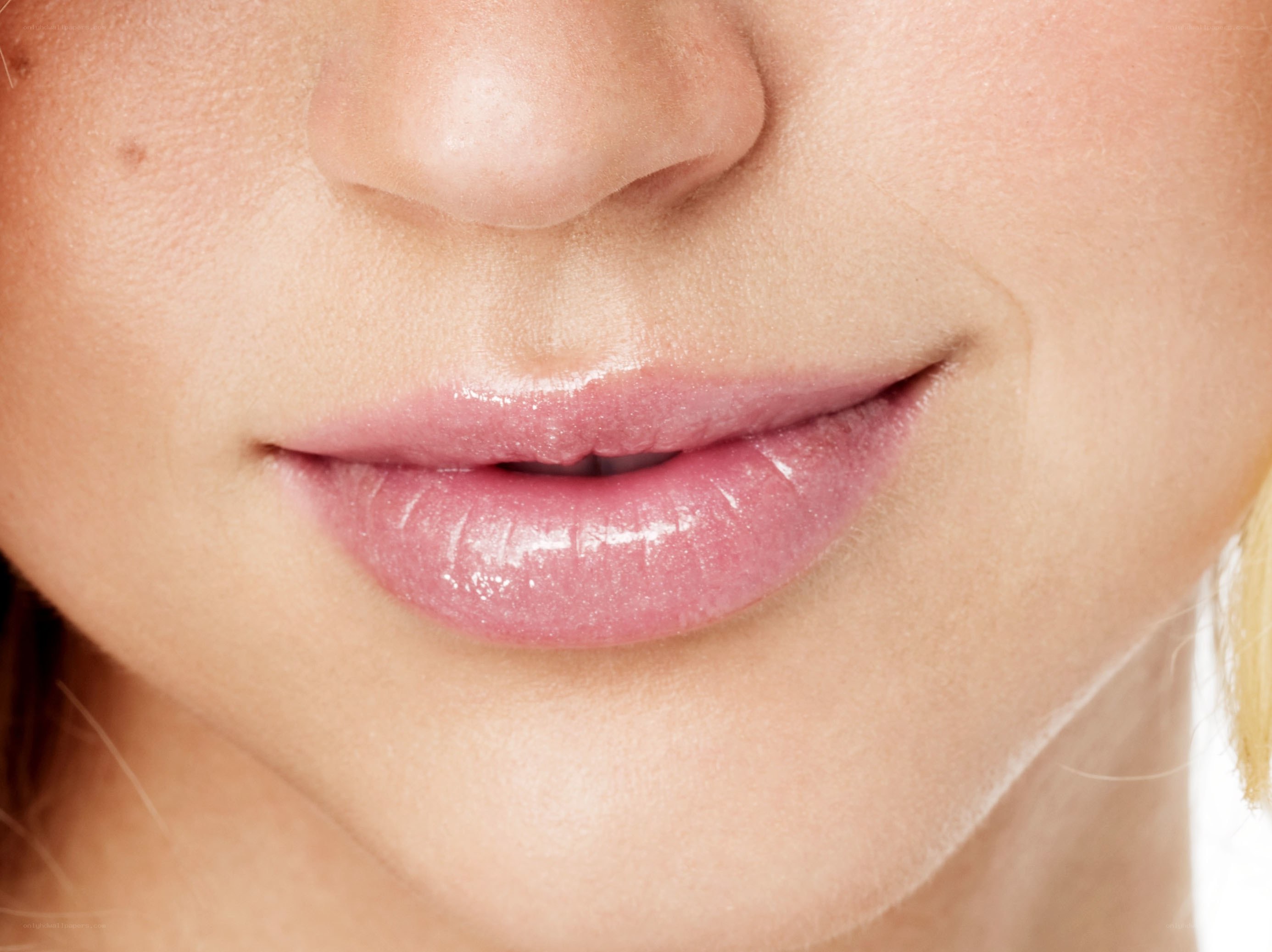 close-up of lips