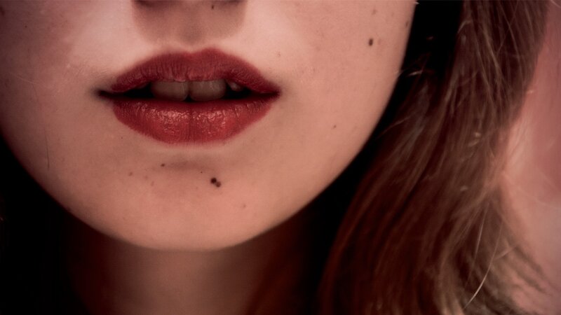 close-up of lips and chin