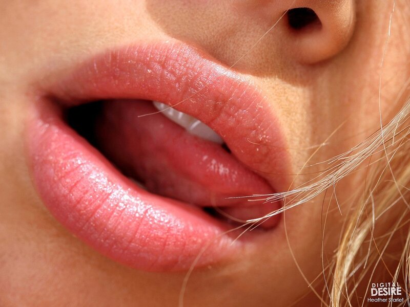 close-up of lips and nose