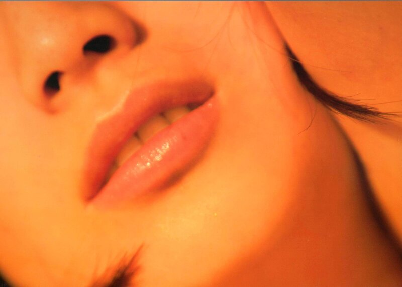 close-up of lips and nose