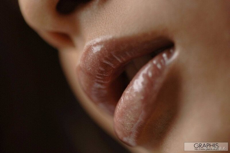 close-up of lips and nose