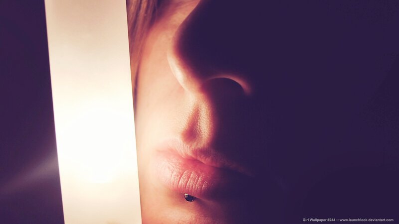 close-up of lips and nose