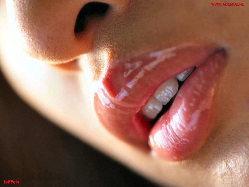 close-up of lips and nose