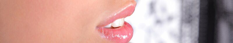 close-up of lips and teeth