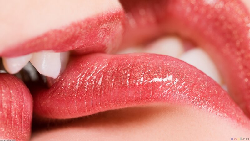 close-up of lips and teeth