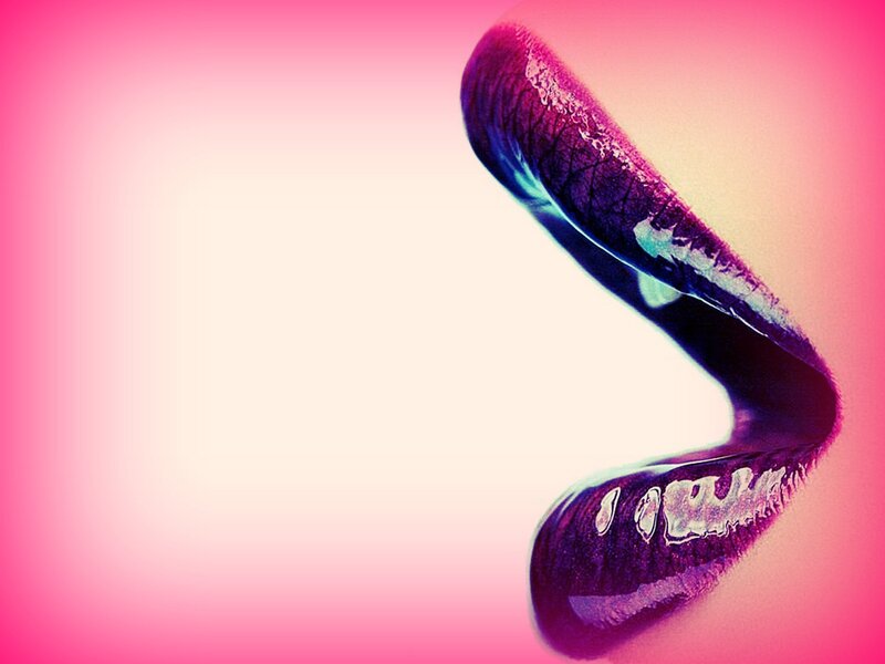 Close-up of Lips — Pink, Dramatic