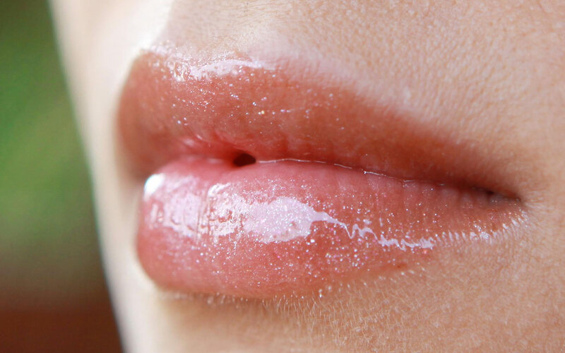 Close-up of Lips — Pink, Natural