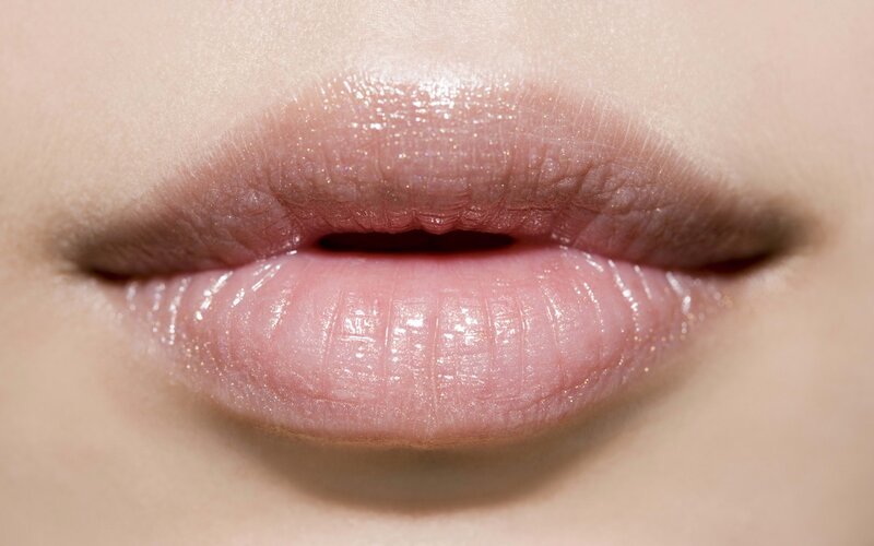 Close-up of Lips — Pink, Neutral, Photograph, Skin, Mouth, Beige