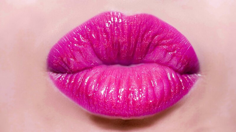 Close-up of Lips — Pink, Neutral, Photograph, Skin