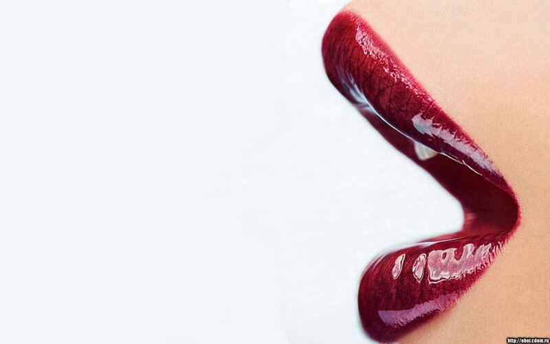 Close-up of Lips — Red, Dramatic, Photograph, Lipstick, Skin