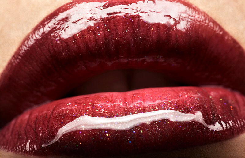 Close-up of Lips — Red, Dramatic, Photograph, Lipstick