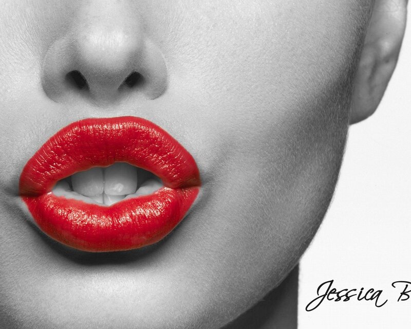 Close-up of Lips — Red, Dramatic, Photograph, Nose, Mouth