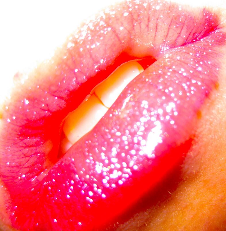 Close-up of Lips — Red, Dramatic, Photograph, Teeth, Pink