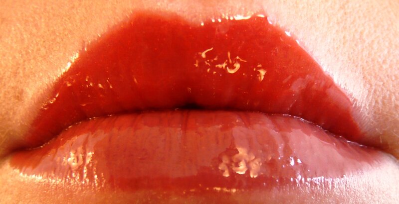 Close-up of Lips — Red, Neutral, Photograph, Skin