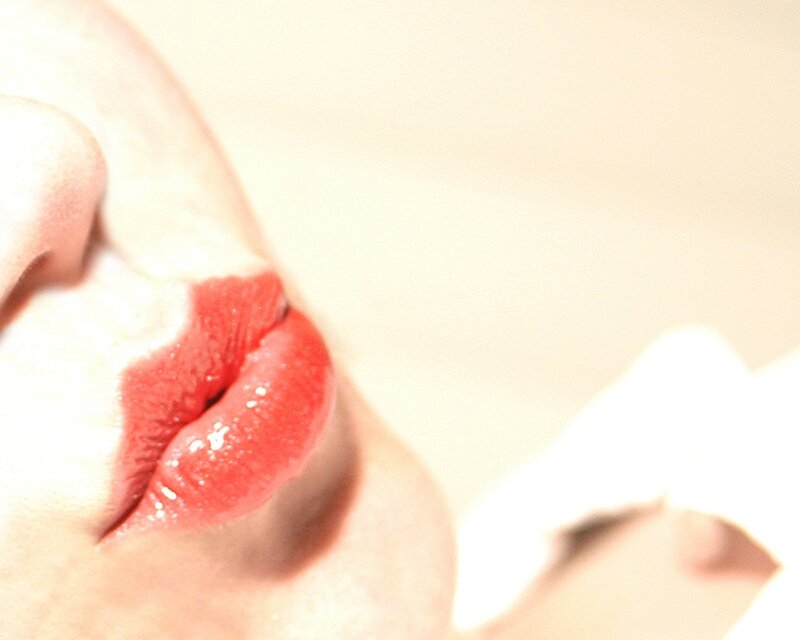 Close-up of Lips — Red, Soft