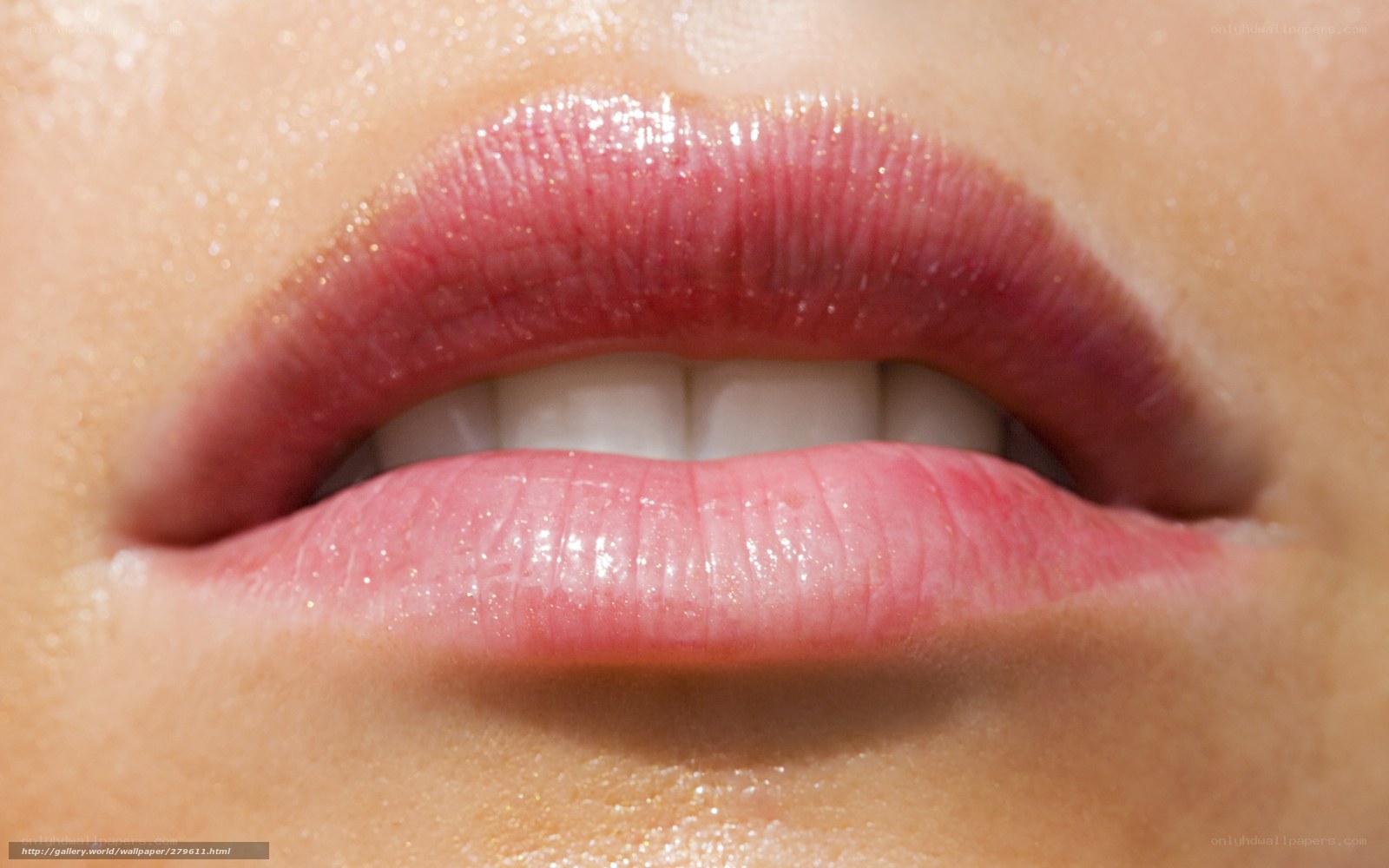 close-up of lips