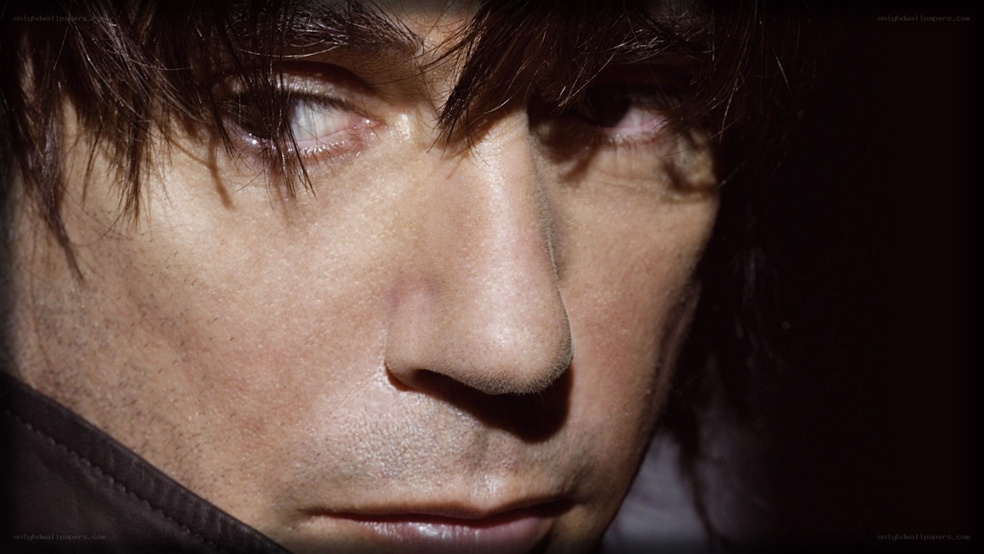 close-up of man's face