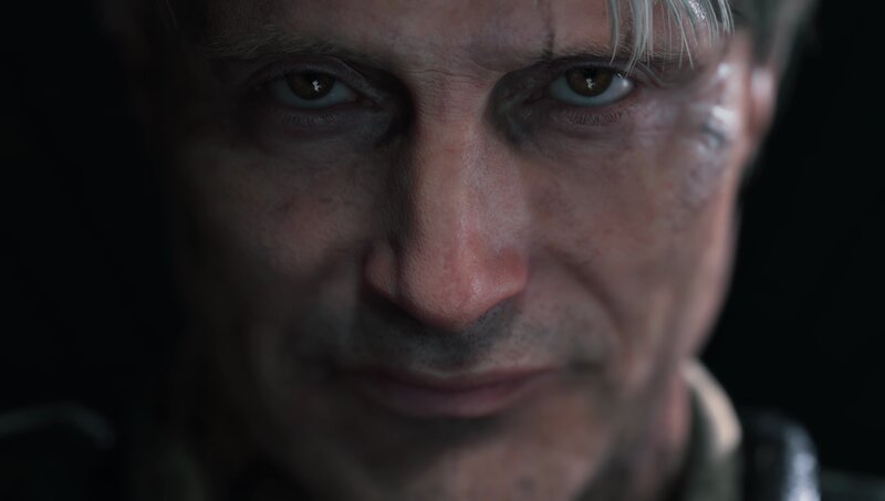 Close-up of Man's Face — Black, Dark, Intense, 3d Render, Eyes, Hair