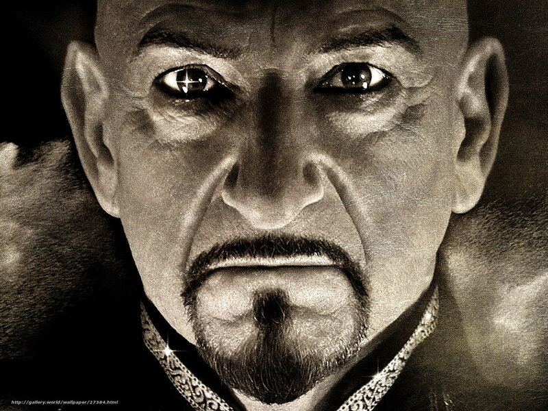 Close-up of Man's Face — Black, Dramatic, Digital Art