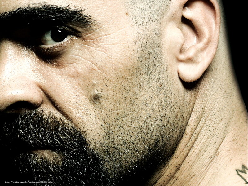 Close-up of Man's Face — Black, Dramatic, Photograph, Ear