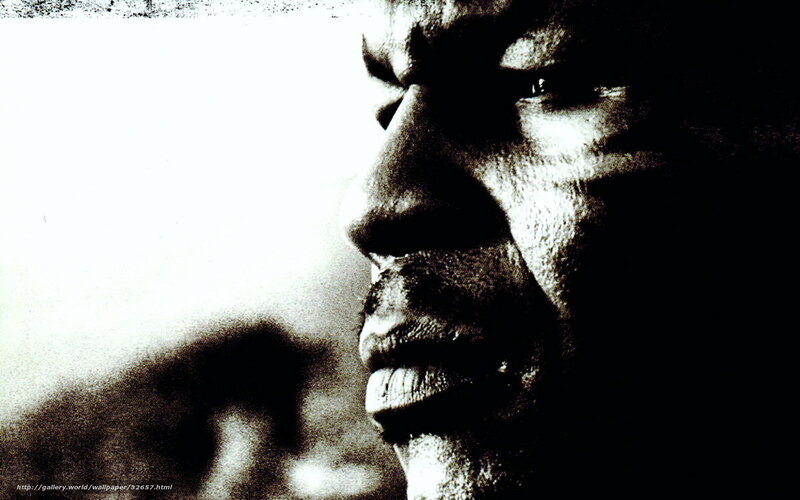 Close-up of Man's Face — Black, Dramatic, Photograph, Profile