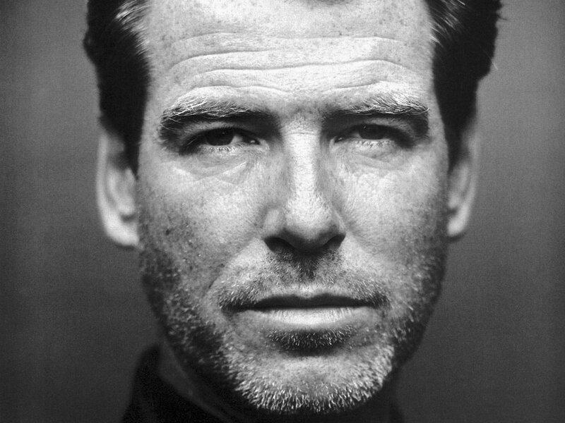 Close-up of Man's Face — Black, Serious, Photograph