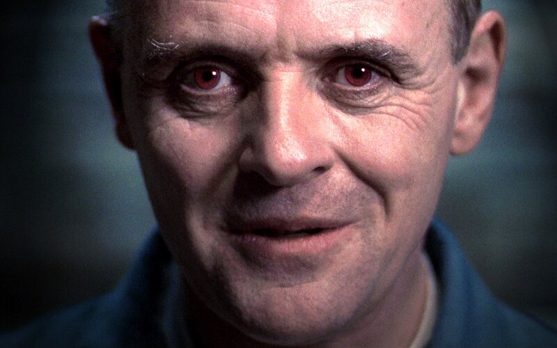 Close-up of Man's Face — Blue, Intense