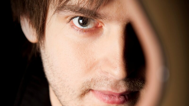 Close-up of Man's Face — Brown, Dramatic, Photograph, Eye