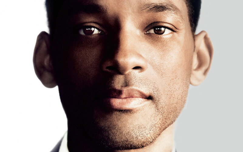 Close-up of Man's Face — White, Serious
