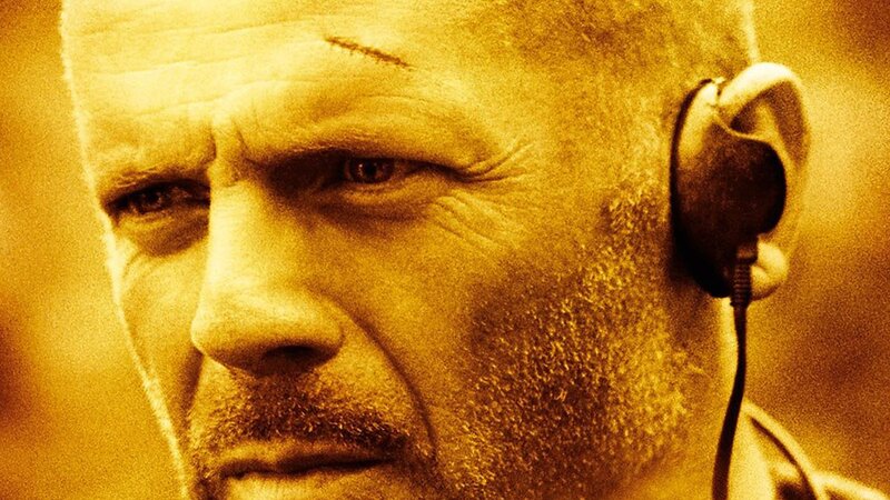Close-up of Man's Face — Yellow, Serious