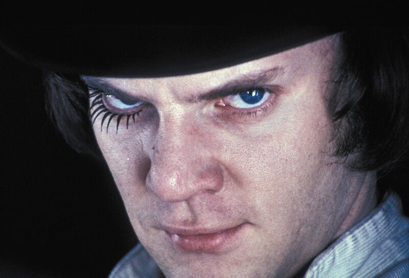 close-up of man with blue eyes