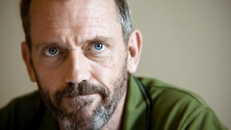 close-up of man with blue eyes