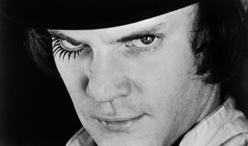 close-up of man with eyelashes
