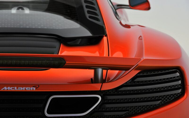 Close-up of McLaren rear