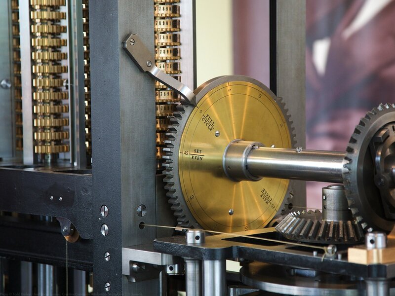 Close-up of mechanical gears