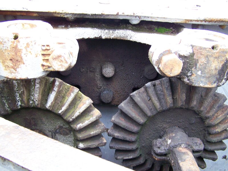 close-up of mechanical gears