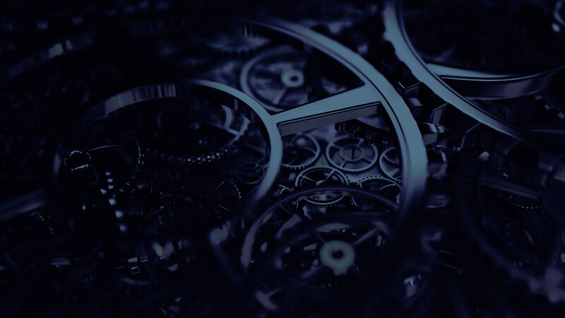 close-up of mechanical gears